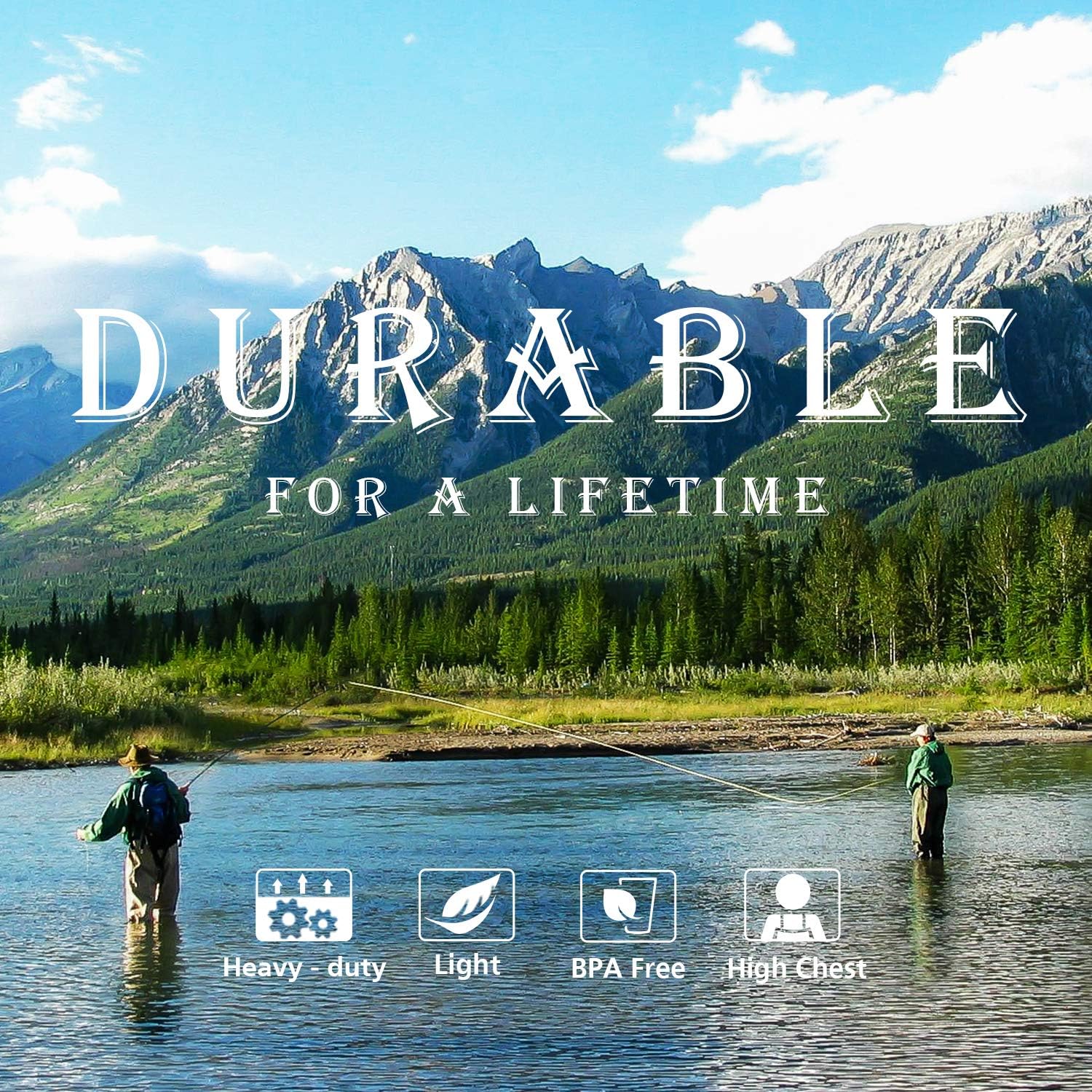 MOUNTALK High Chest Waders for Men with Boots, Womens/Mens/Youth Durable Waterproof Canvas Fly Fishing Waders with Boots - Also Use for Hunting, Waterworks : Sports & Outdoors