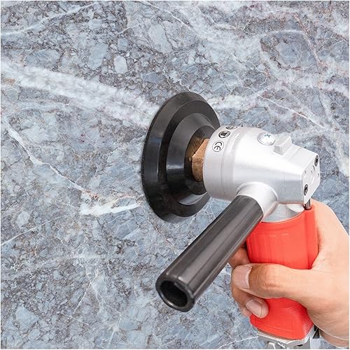 Miniatura 6 de Pulidora húmeda, pulidora de aire húmedo, molinillo neumático de piedra con escape trasero para mármol, granito, piedra de hormigón, lijadora de