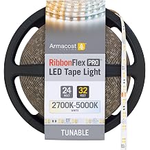 Armacost Lighting RibbonFlex Pro 24V White CCT Tunable LED Strip Light Tape 32ft 10m