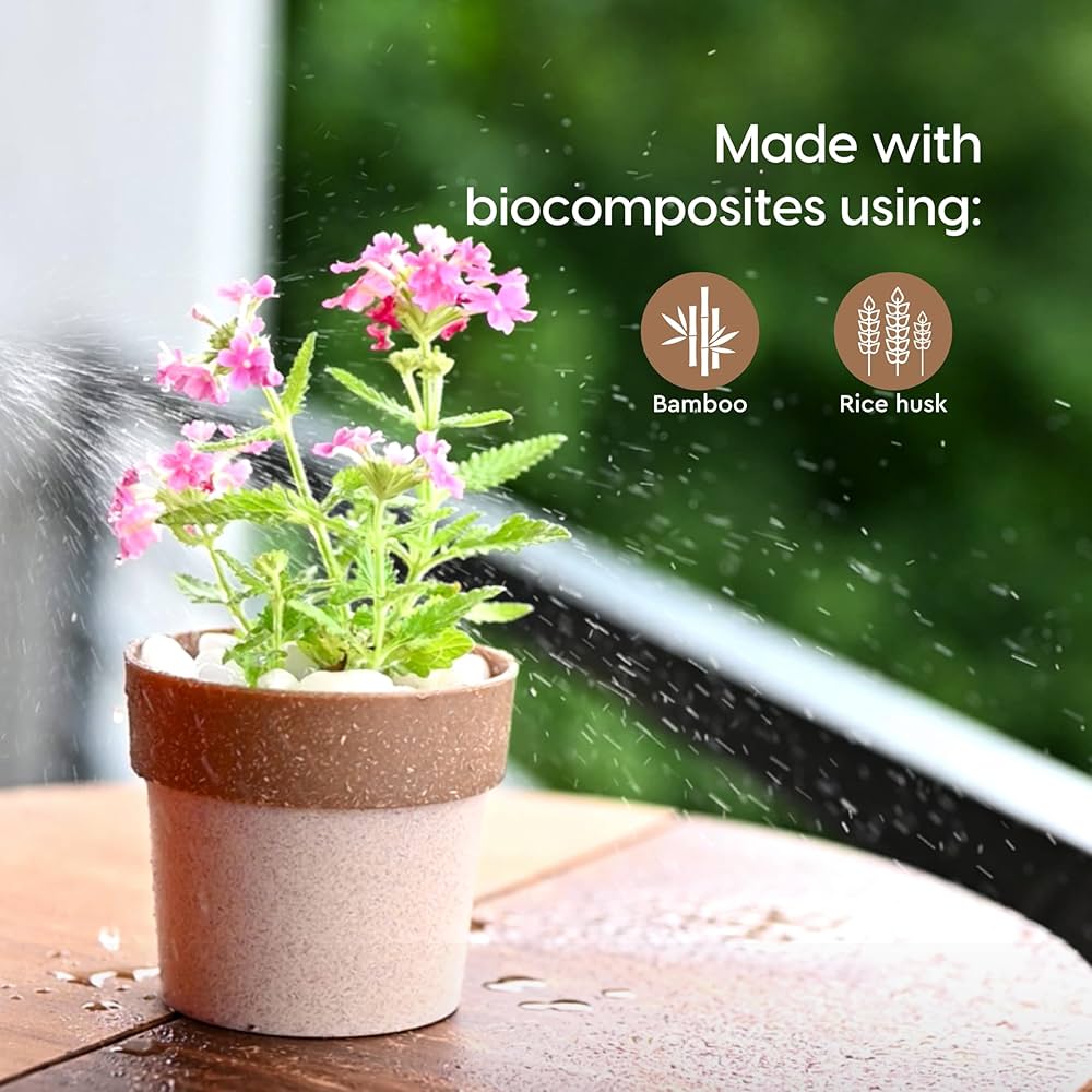 thha__ thha ザー植木鉢 鉢 Eha Earth Friendly 4 Inch Plant Pots For Office Décor