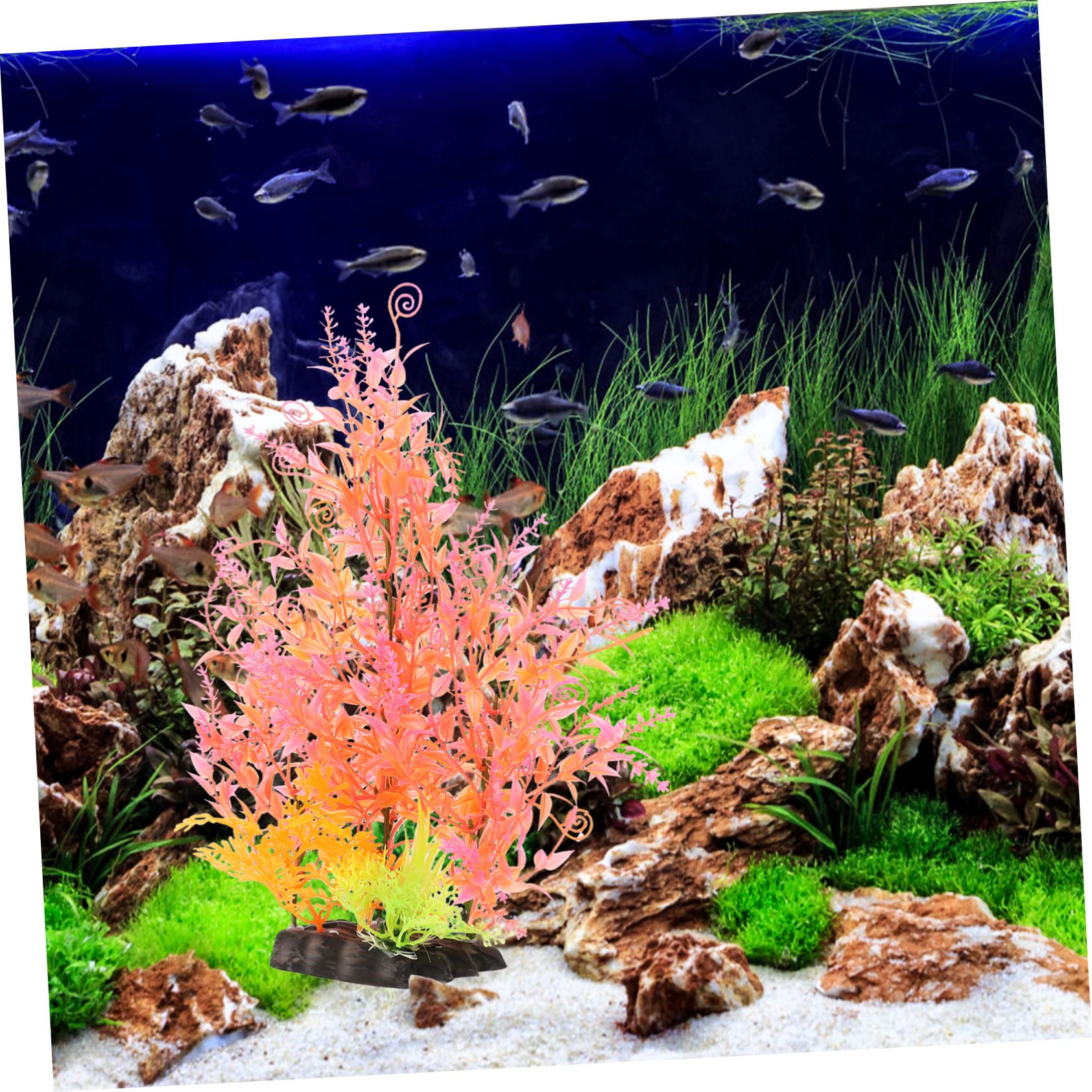 Sosoport 4stücke Künstliche Pflanzen Für Aquarien Dekorative Wasserpflanzen Kunststoff Für Fischbecken Und Terrarien Lebendige Aquarium Deko Für Betta Und Schildkrötenbecken