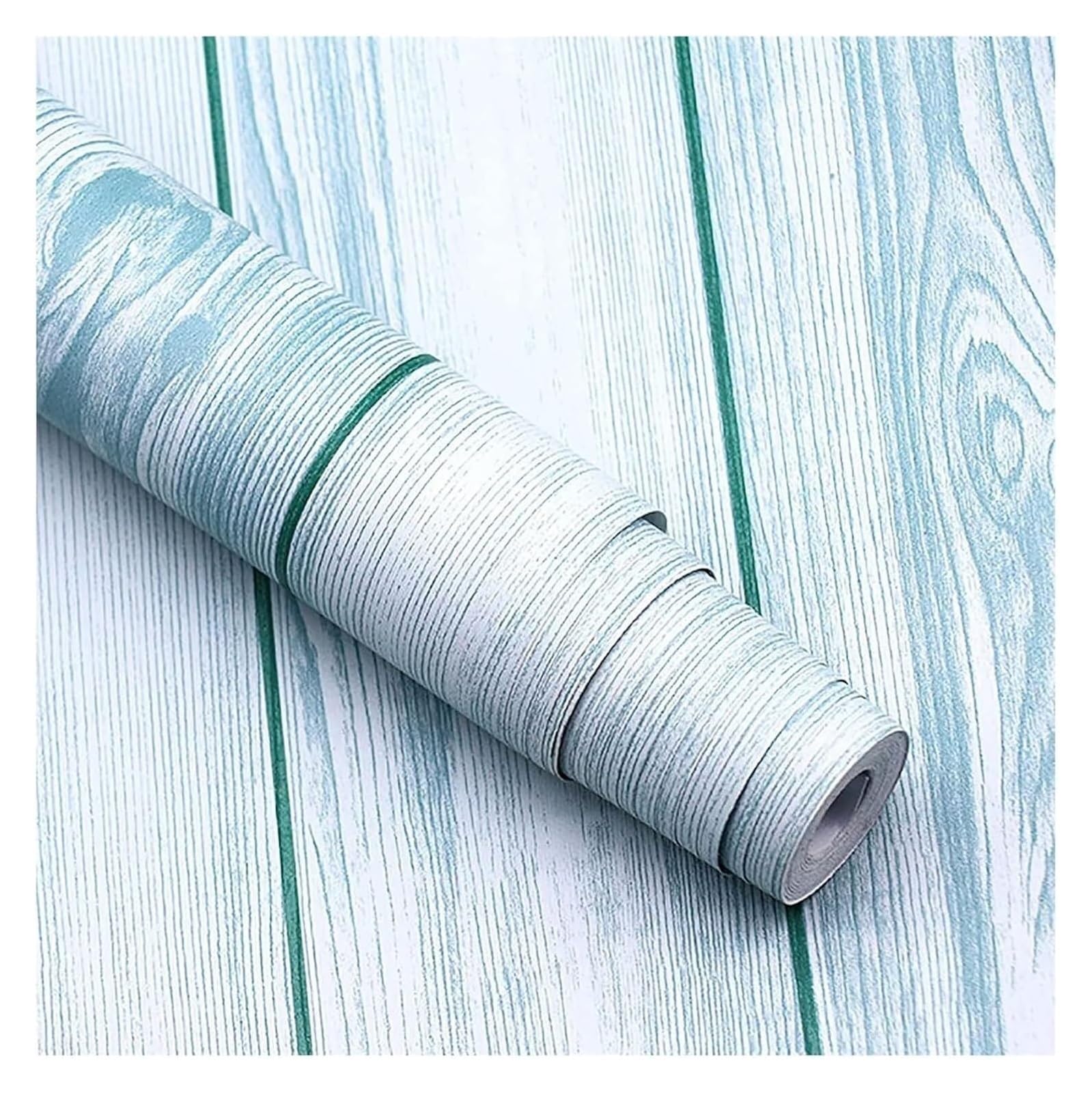 Cvhfhjtg Grün Self Adhesive Wallpaper, Multicolor Self-Adhesive And Removable Wood Wallpaper Peel And Stick(,196.85X17.72in)