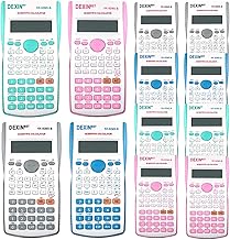 12 Packs Scientific Calculator Bulk,2-Line Engineering Science Calculator Statistical Multi-Function Ideal for Student Teacher School Finance Construction Business Office 4Colors