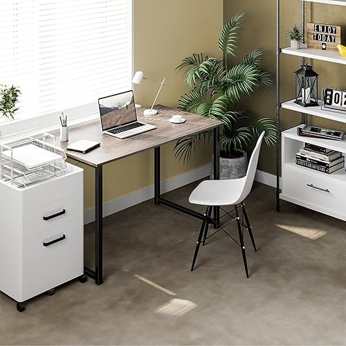 Miniatura 92 de Coleshome - Escritorio para computadora, de 32 pulgadas, estilo moderno y sencillo, para oficina en casa, escritorio estudiantil para escribir,