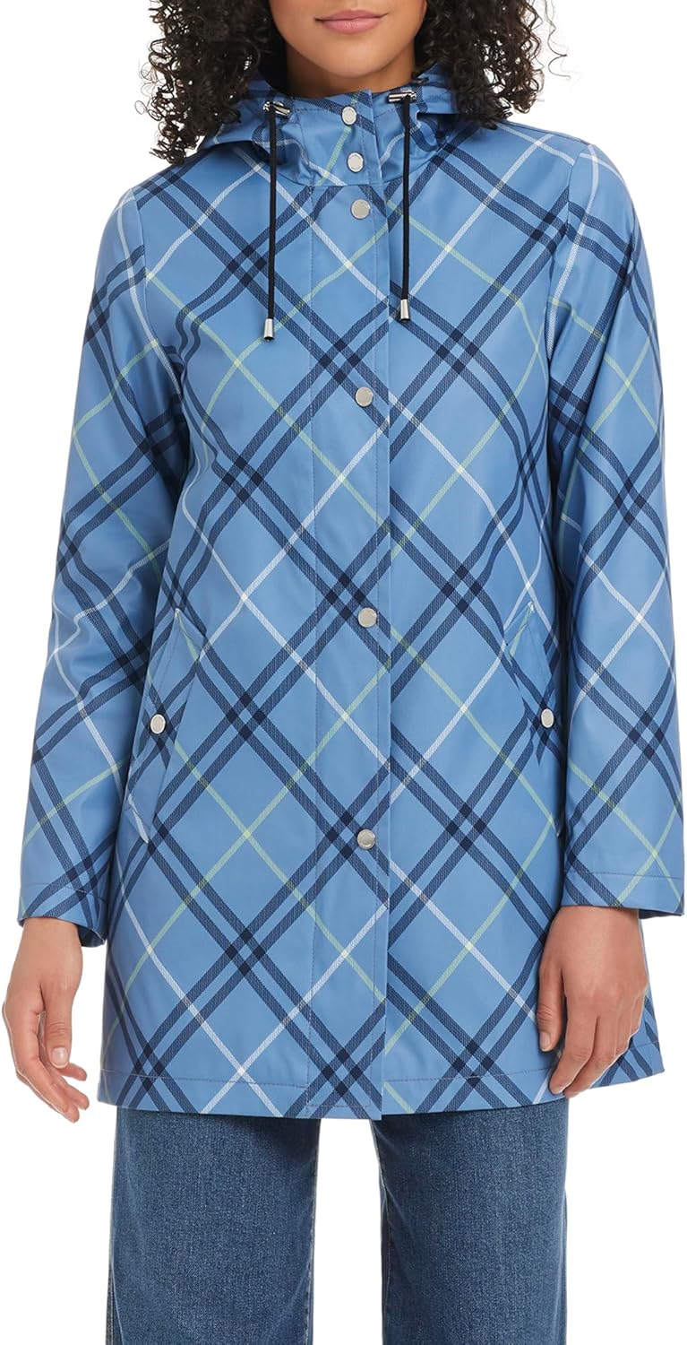 kate spade new york Hooded A-Line Rain Jacket