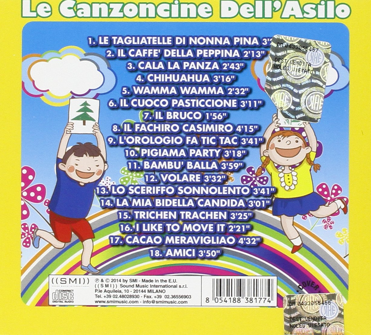 Le Canzoncine Dell'Asilo (Giallo) Canzoncine E Filastrocche (Puzle
