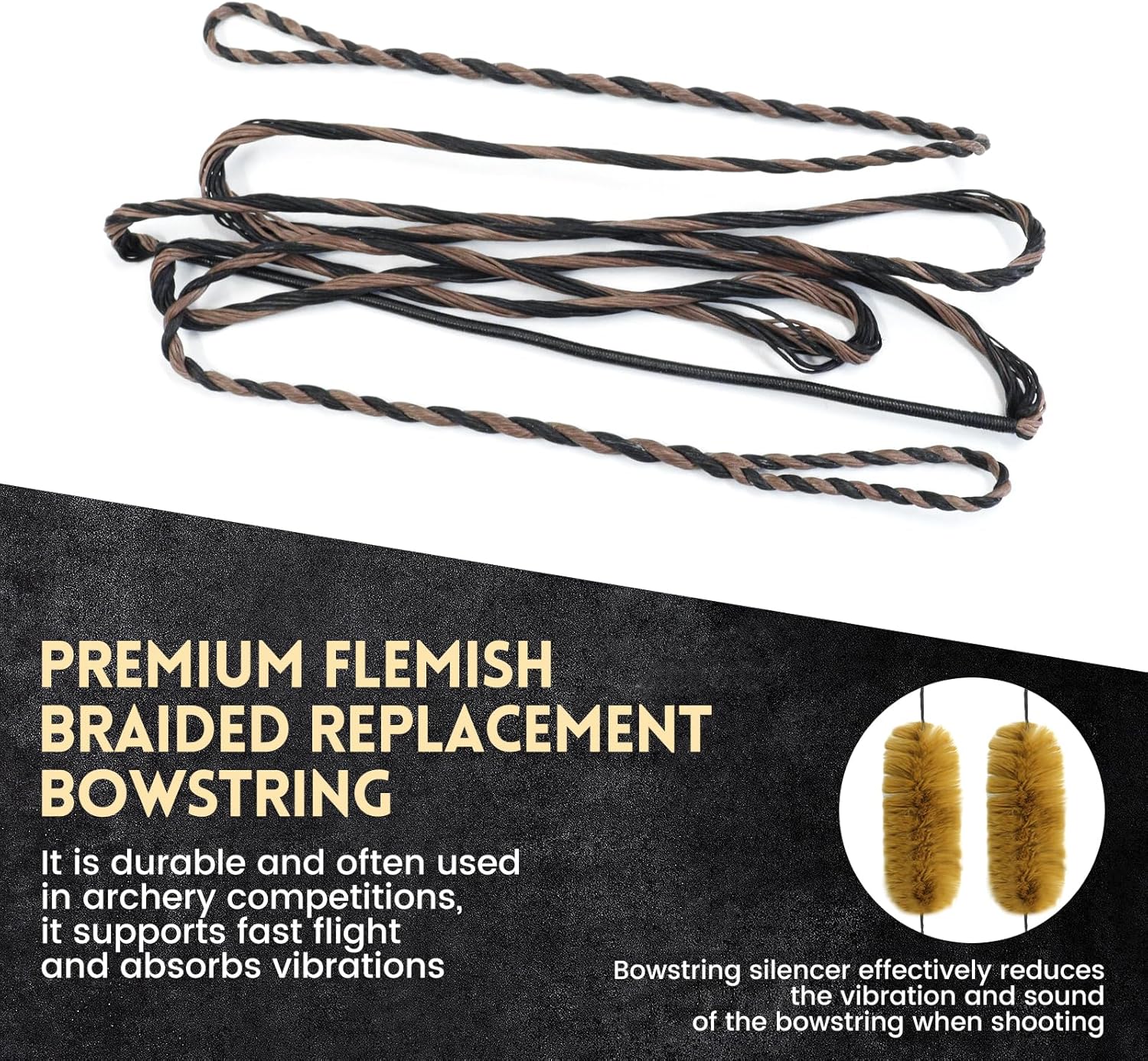 oubert Black Hunter Recurve Bow 60 Inch 20-60 Lbs Takedown Bow Right Hand Hunting Bow and Arrow Set with Bow String Silencers Archery Bow for Adults Hunting Target Practice