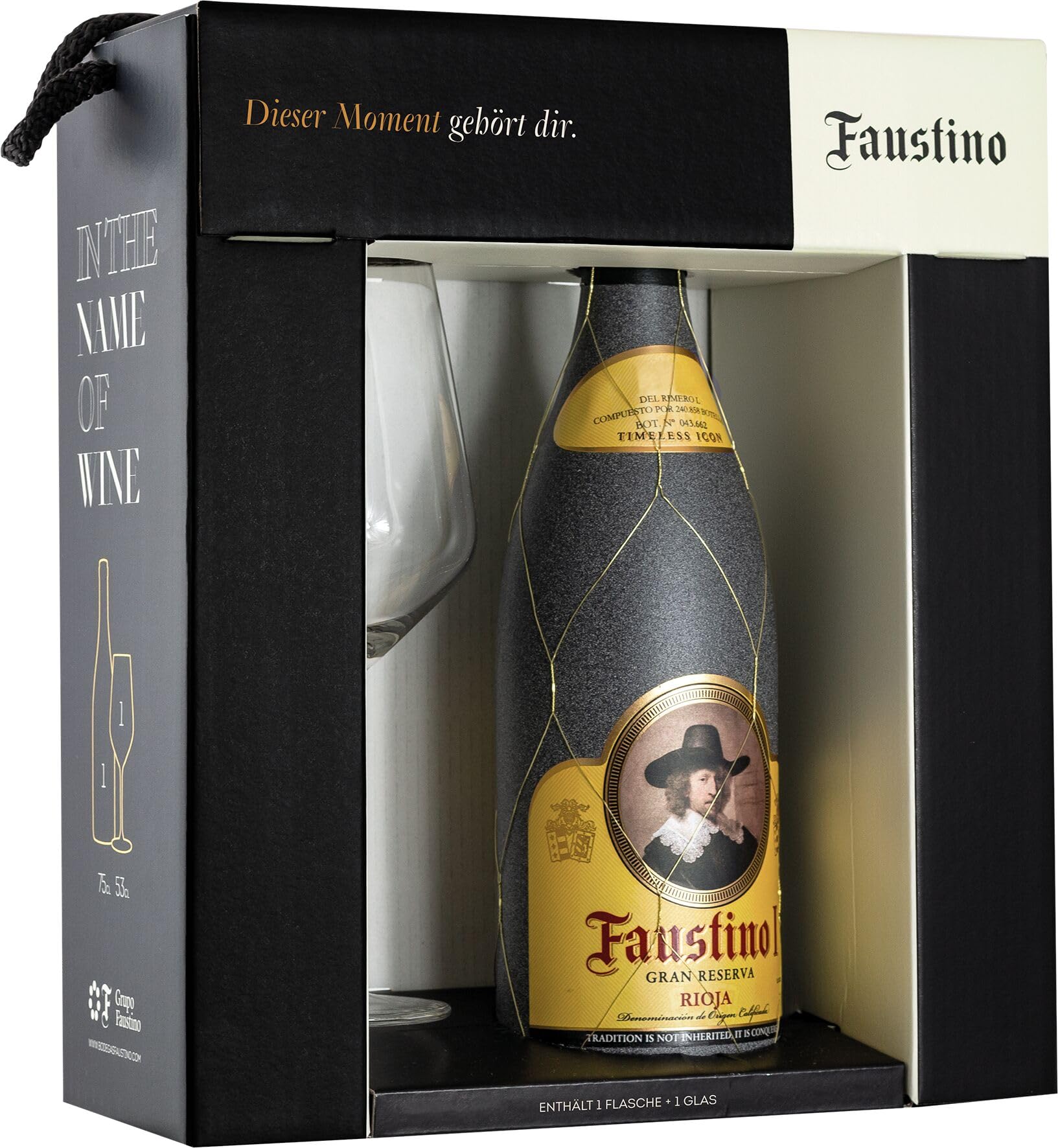 Bodegas Faustino Rot Rioja I Gran Reserva - Geschenkpackung Mit Glas (1 X 0.75L)