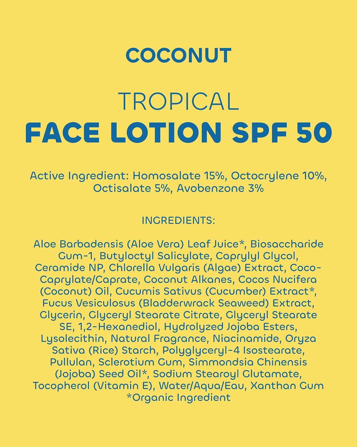 Seaweed Bath Co Face Cream Sunscreen SPF 50, 3 FZ