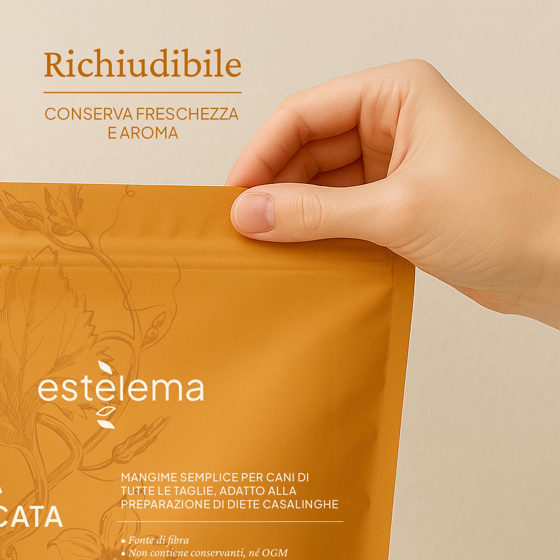 Zucca disidratata a pezzi per cani 400 g – 100% naturale, senza additivi – Snack sano BARF – Doypack richiudibile