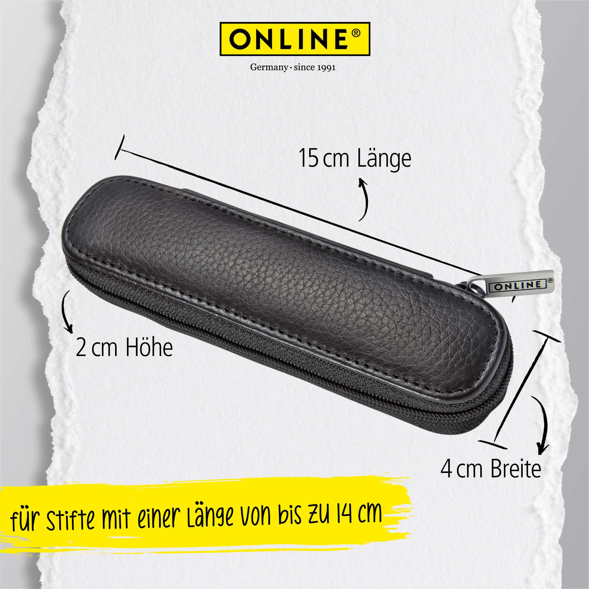 Set Penne Online Eleganza Diamond Wine - Penna Stilografica E A Sfera Con Custodia In Pelle - Regalo Elegante - Foto 3