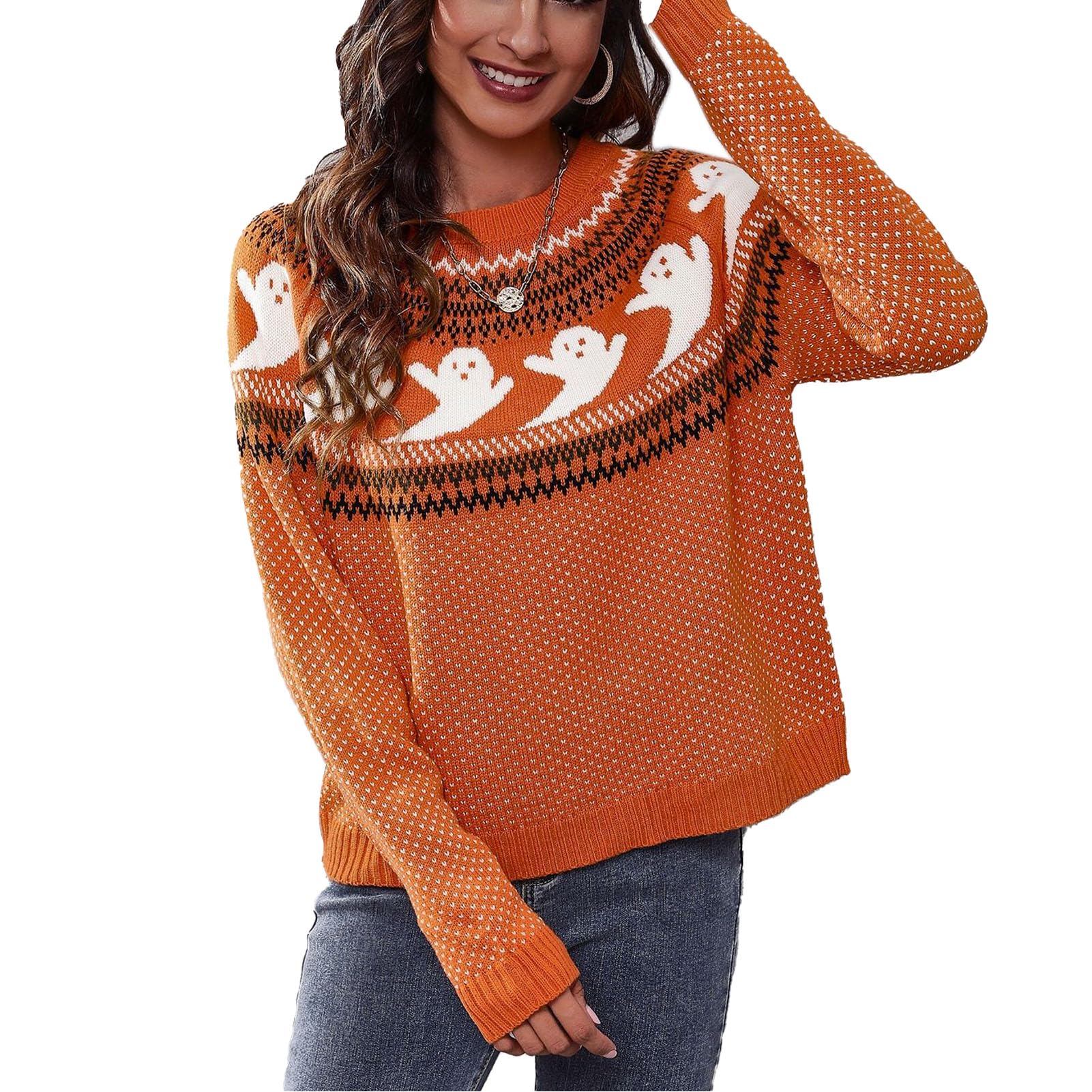 SHEIN EZwear Pull à Capuche Long D'Halloween Pour Femmes Avec Impression De Chat Sorcière, Manches Longues | Mode En Ligne | SHEIN ANCE