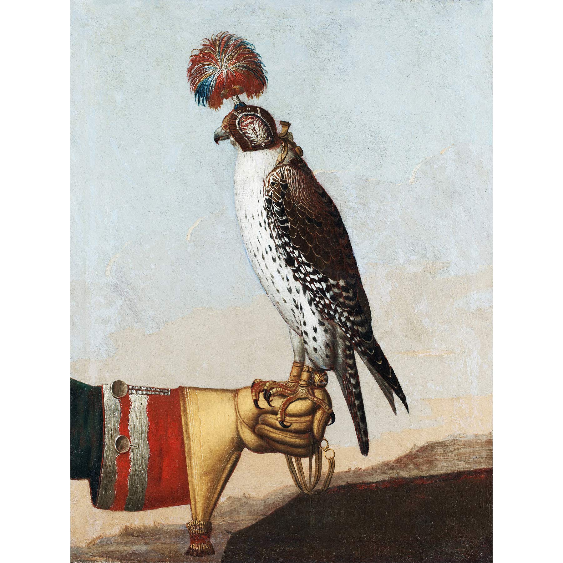Kunstdruck auf Leinwand, Motiv Royal Islandic Gerfalke Falknerei