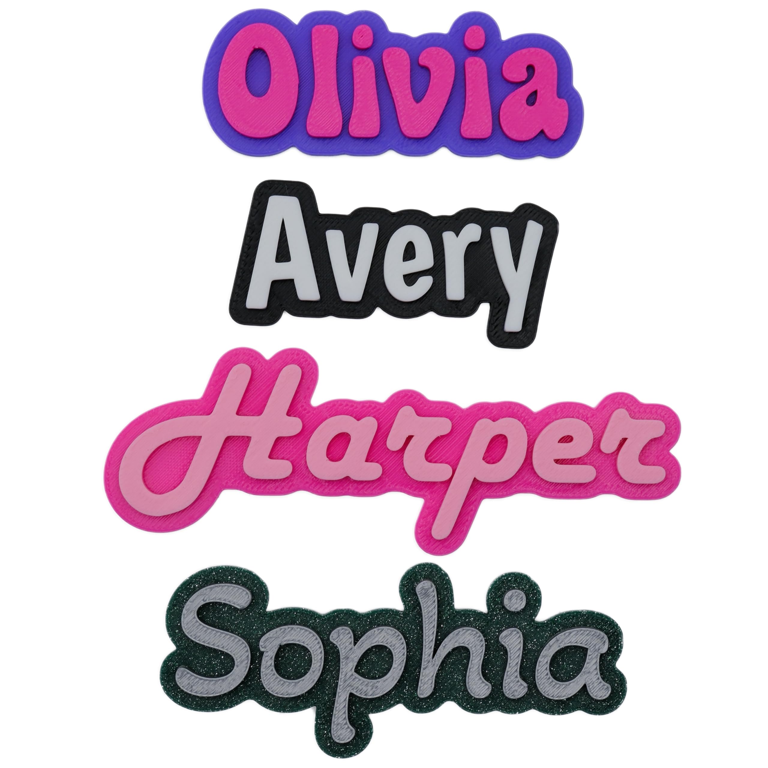 Custom Fridge and Locker Magnet, Multiple Fonts and Icons