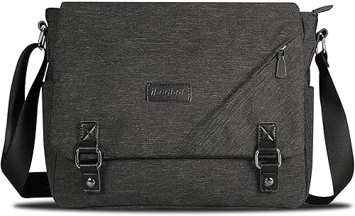 ibagbar Bolsa de mensajero resistente al agua bolsa de trabajo maletín para laptop de 14 pulgadas para hombres y mujeres