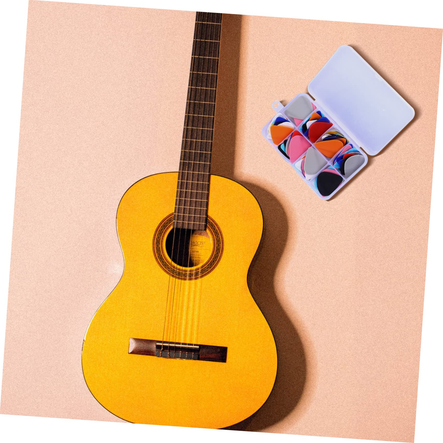 TOYANDONA 100pezzi Plettri Per Chitarra Opaca Accessori Per Chitarra Elettrica Acustica e Ukulele Per Musicisti e Artigianato