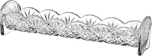 Miniatura 6 de Godinger Juego de anfitriona para servir, plato de mantequilla, azúcar y crema, soporte para paquetes, bandeja de galletas - Juego de 5 piezas,