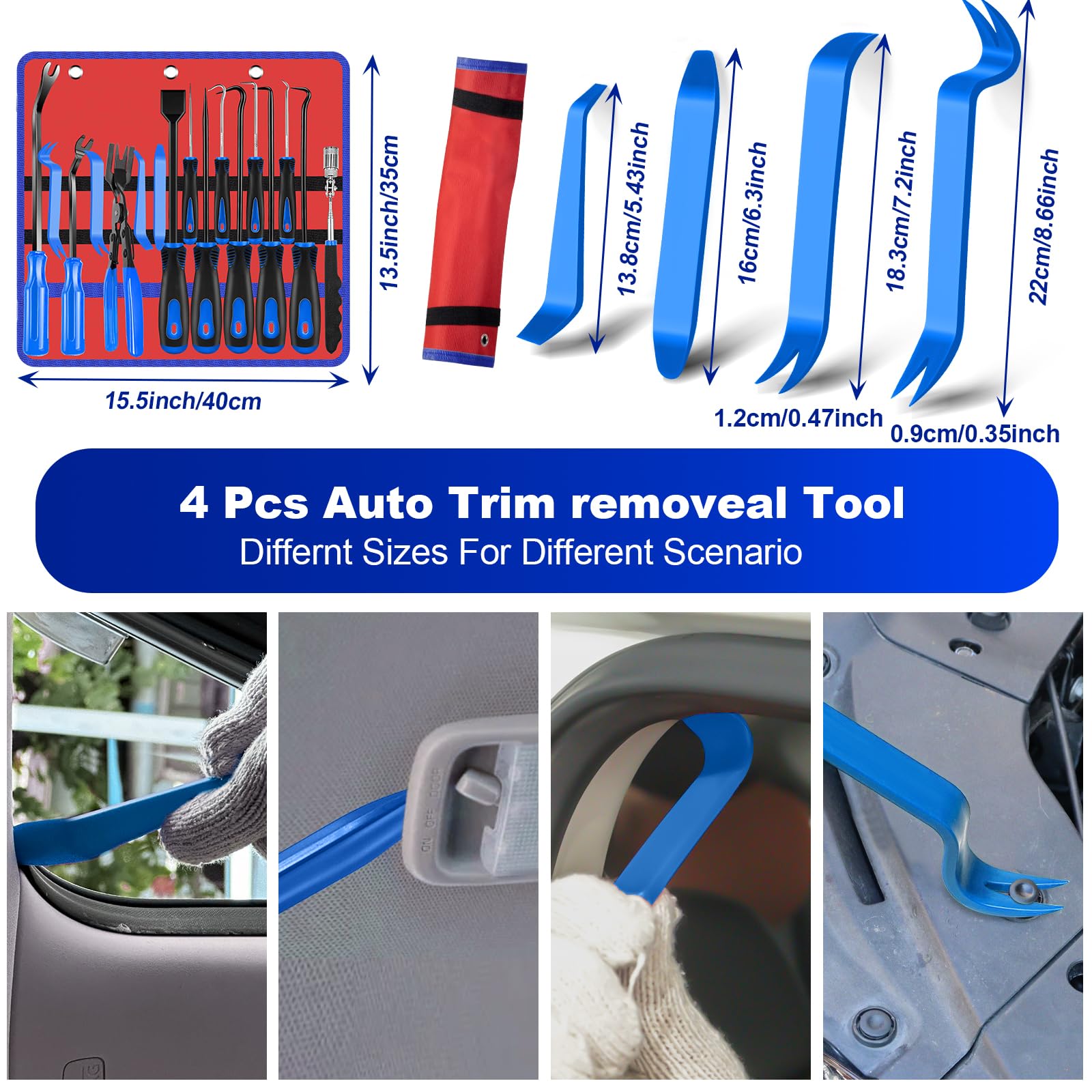 Lot De 5 Outils De Ramassage Télescopiques Magnétiques Avec Tige De