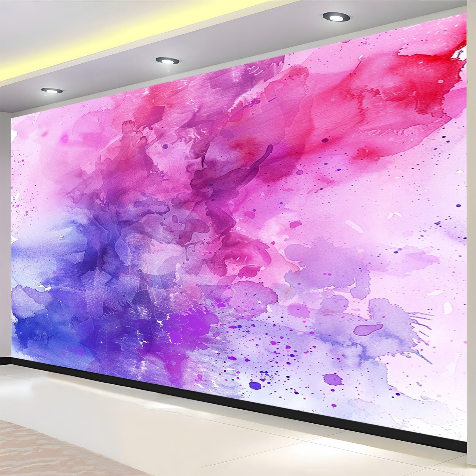 Fototapeta aplikacja ścienna moda akwarela smuga motyw zdjęcie mural - 250 x 175 cm fototapeta - do salonu dziecięcej sypialni fototapeta dekoracja domu