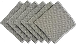KinHwa Chiffons Microfibre pour Vitre, Chiffon de Polissage 30cm x 30cm 6 Pack Gris