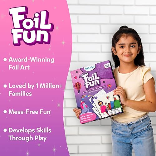 Vista 18 de Skillmatics Foil Fun - Vestir, arte sin desorden para niños, kits de manualidades y suministros, actividad creativa de bricolaje, juguetes de viaje