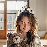 Vista 63 de Kamirola - Corona de reina y tiaras corona de princesa para mujeres y niñas, diademas de cristal para novia, princesa para bodas y fiestas (01)