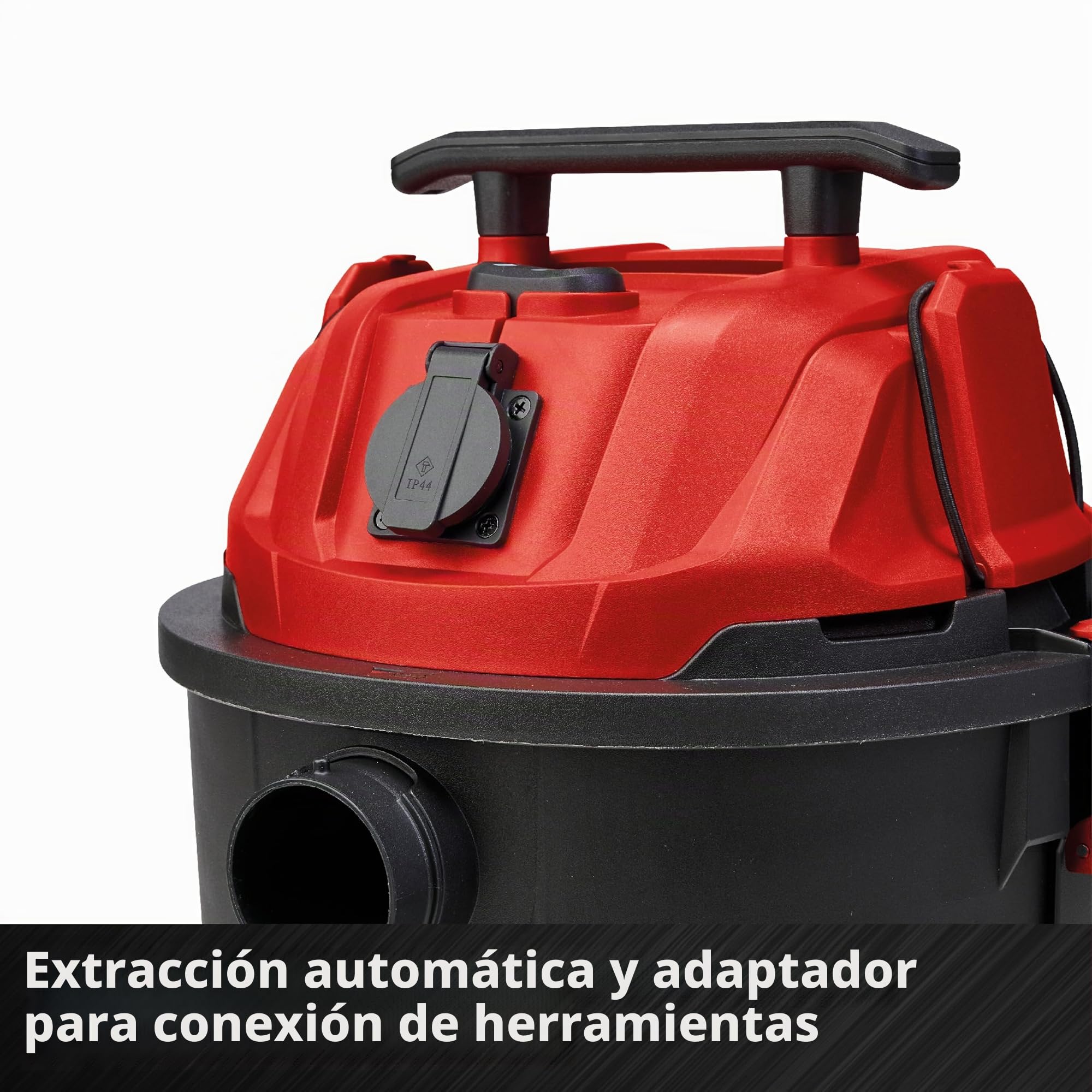 Einhell Aspirador en seco y húmedo TC-VC 1930 A | 1500 W | 190 mbar | depósito plástico 30 l | toma automática | Incluye boquillas, filtro y bolsa para la recogida de suciedad
