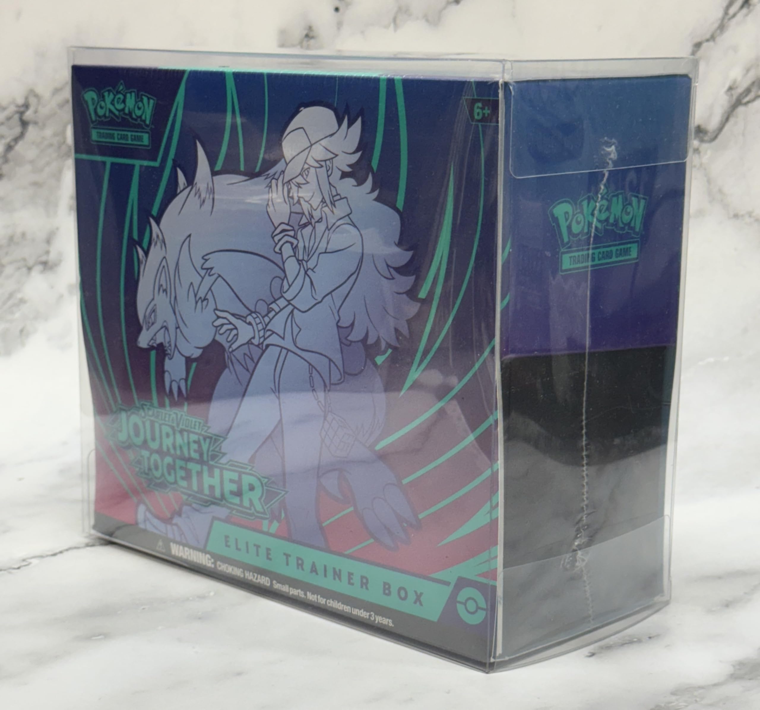 5 Pack Plastic Display Box Clear Stackable Hobby Display Cases Protectors Display Case for Pokemon Elite Trainer Box Collectors