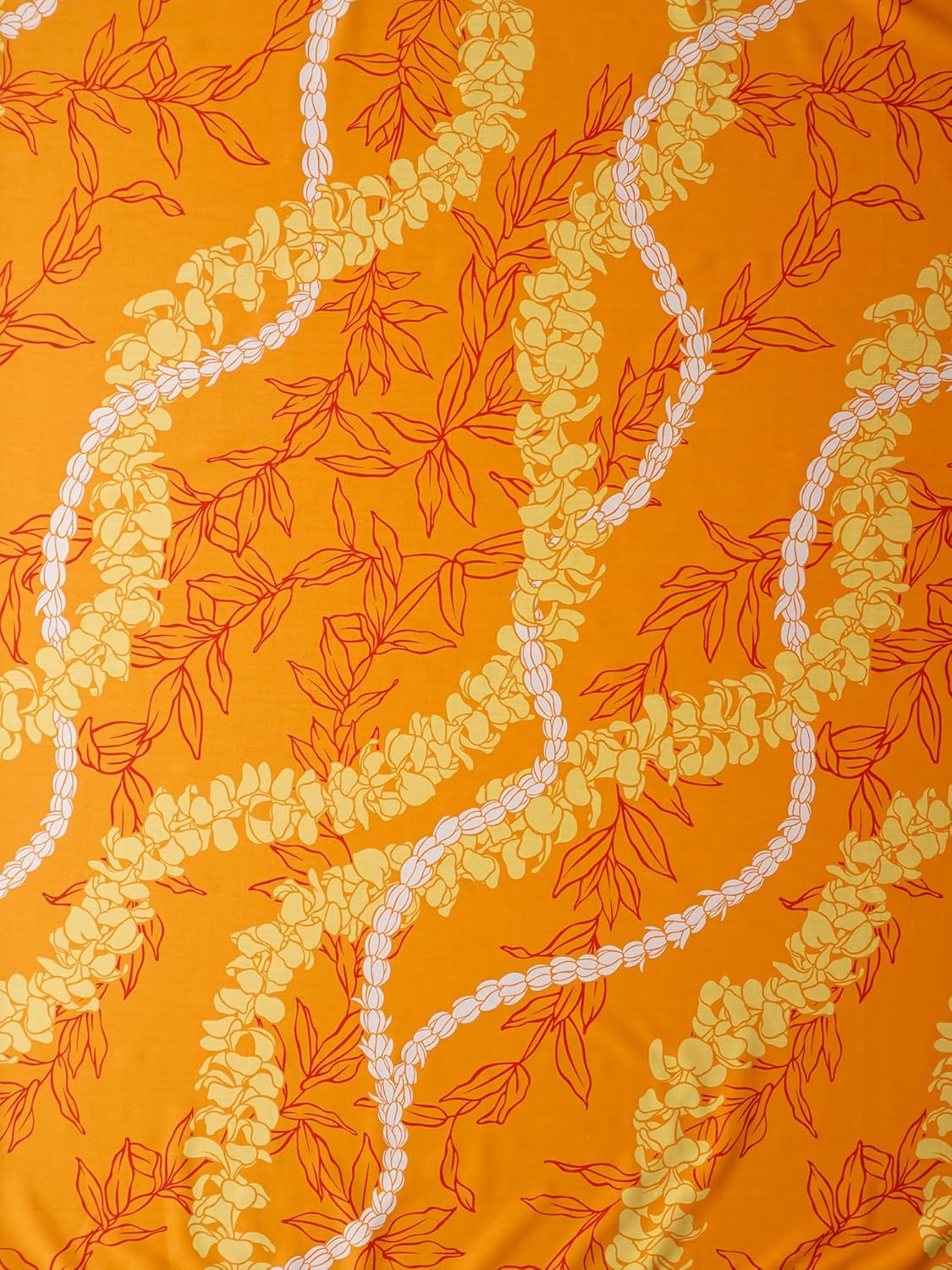 Border Print Hawaiian PAU Skirts - 29.1in Length - 3 Bands one Size with Adjustable Waist for Performances