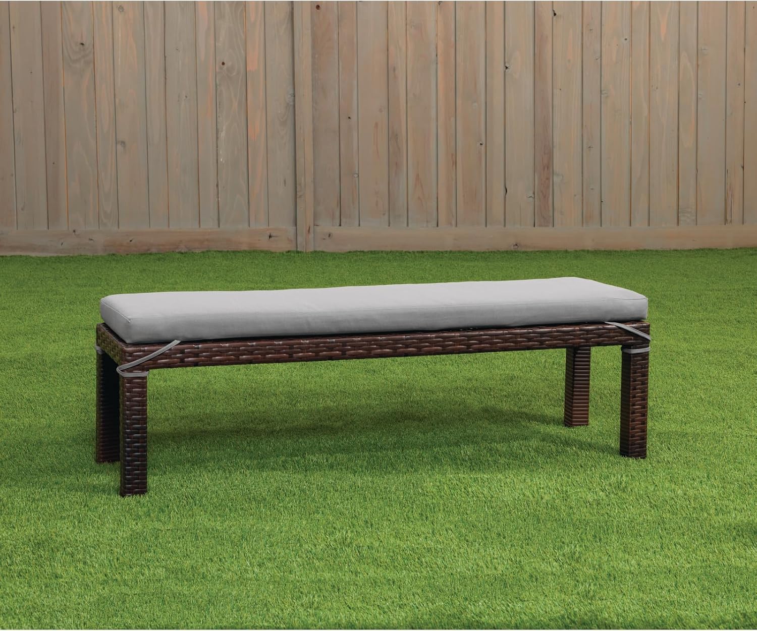 Excellerations Outdoor Wicker Bench (Preschool Height)
