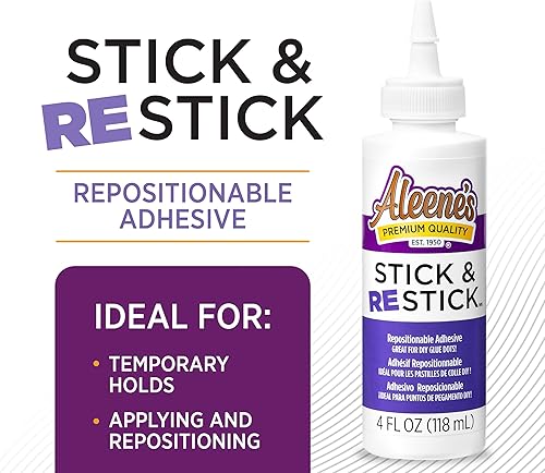 Miniatura 2 de Aleene's Stick & Restick - Pegamento para manualidades, color blanco