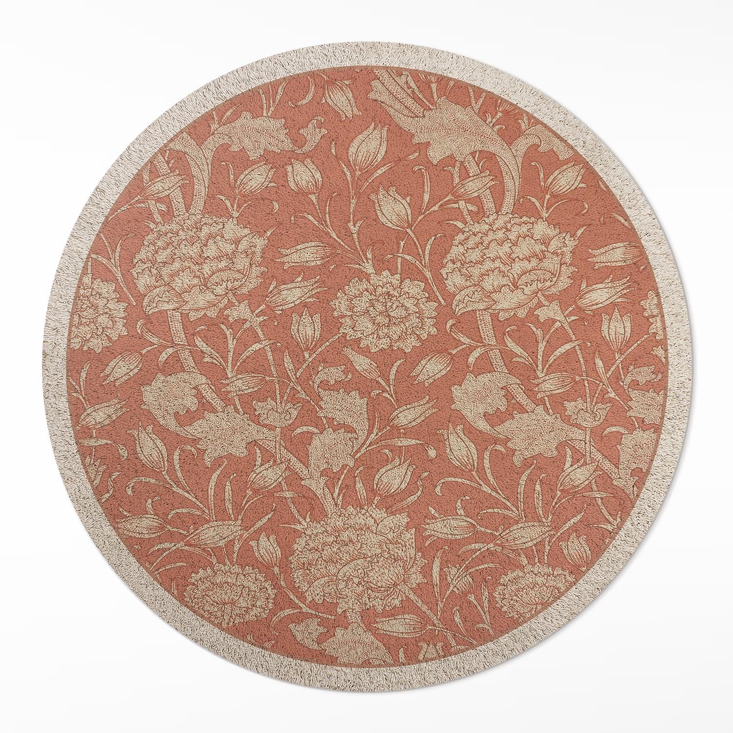 Tapis vinyle durable et élégant au motif floral pour chambre