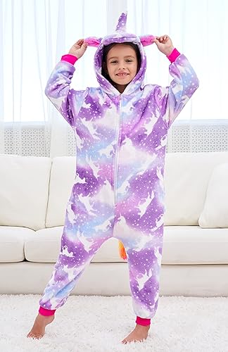 Miniatura 10 de CHETOSHO Unicorn Hooded Onesie Girls Halloween One Piece Kids Costume