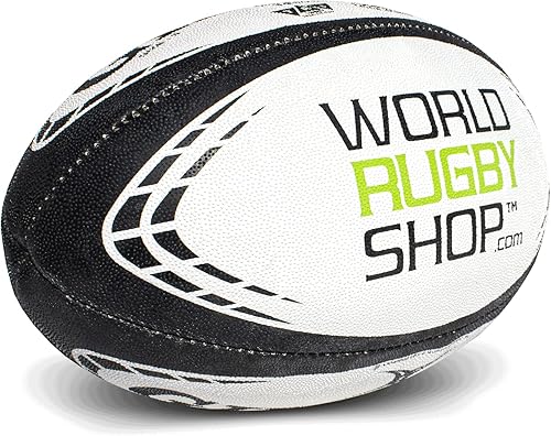 Miniatura 3 de World Rugby Shop X Gilbert G-TR4000 - Pelota de rugby para adultos y jóvenes, tallas 3, 4 y 5, cosida a mano, construcción de 3 capas