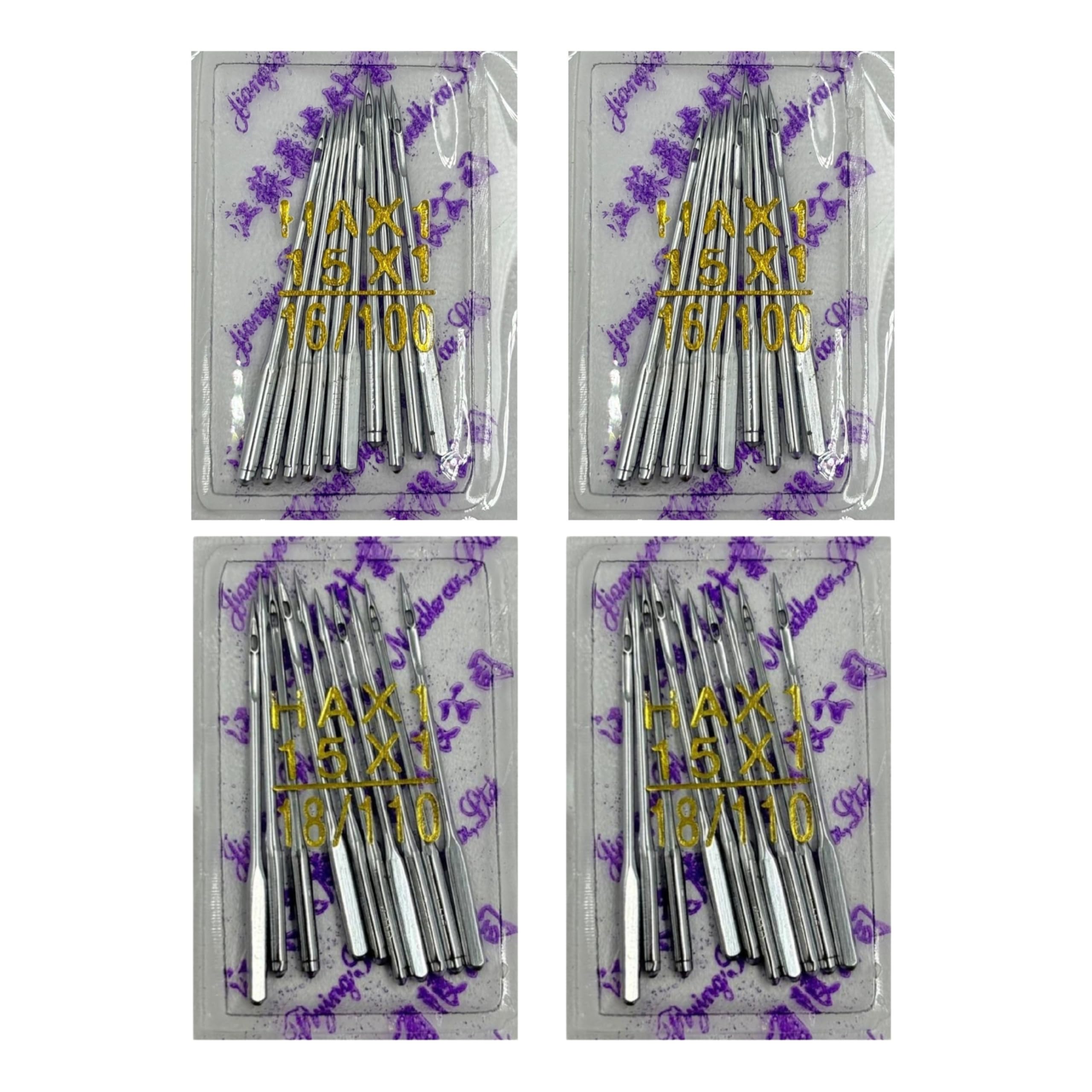 ZENITH Steel Needles Combo of HA 11/75 & 14/90 Set of 40 Needles for All Domestic Sewing Machines traditional or Automatic compatible Singer Usha Brother etc.Steel Finish (FT HA Combo 11 (20) + 14(20)) — Amazon image 9