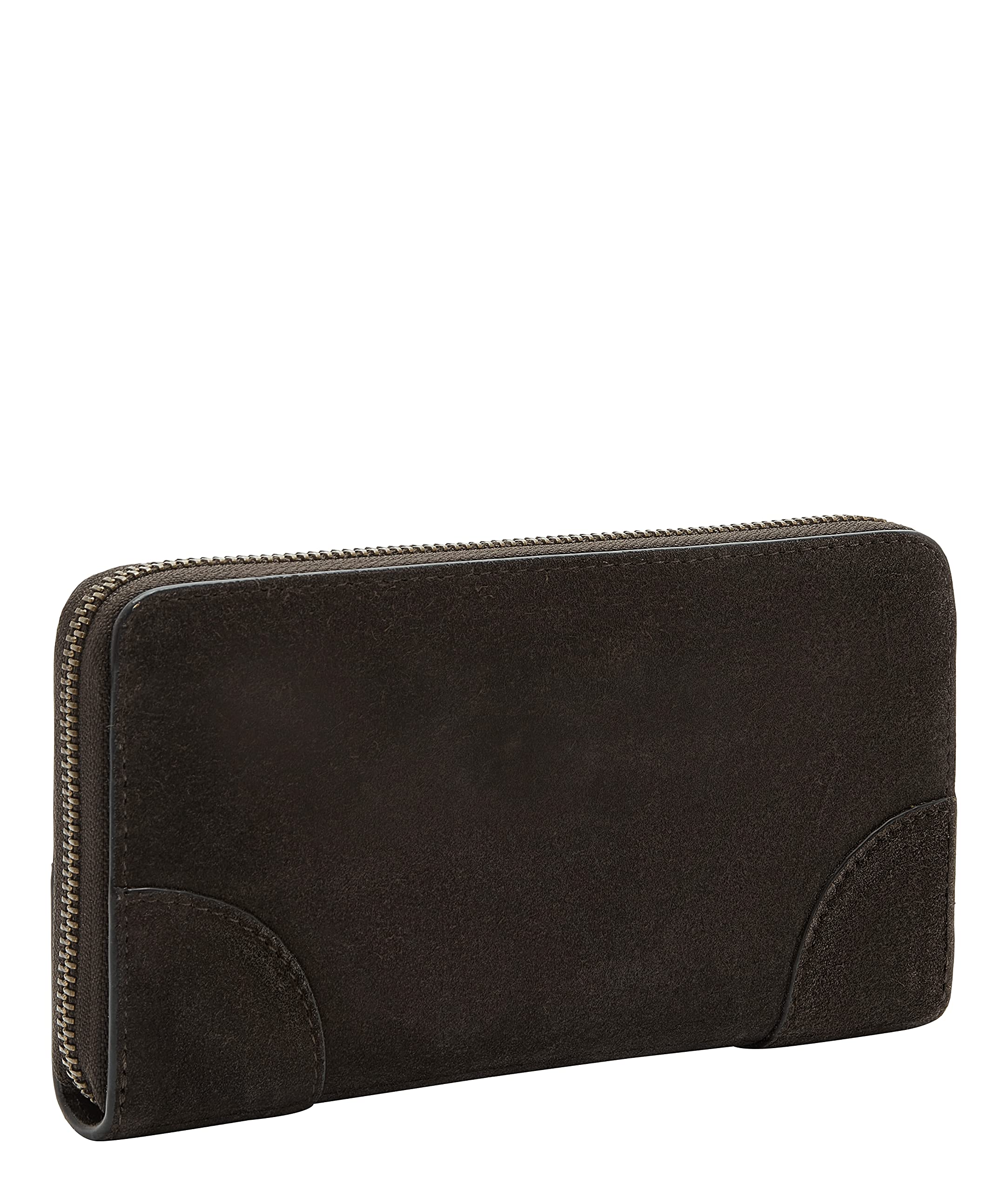 LIEBESKIND Berlin Audre Suede Sally Geldbörse, Dark Chocolate, Large (HxBxT 9.4cm x18.8cm x2.0cm)