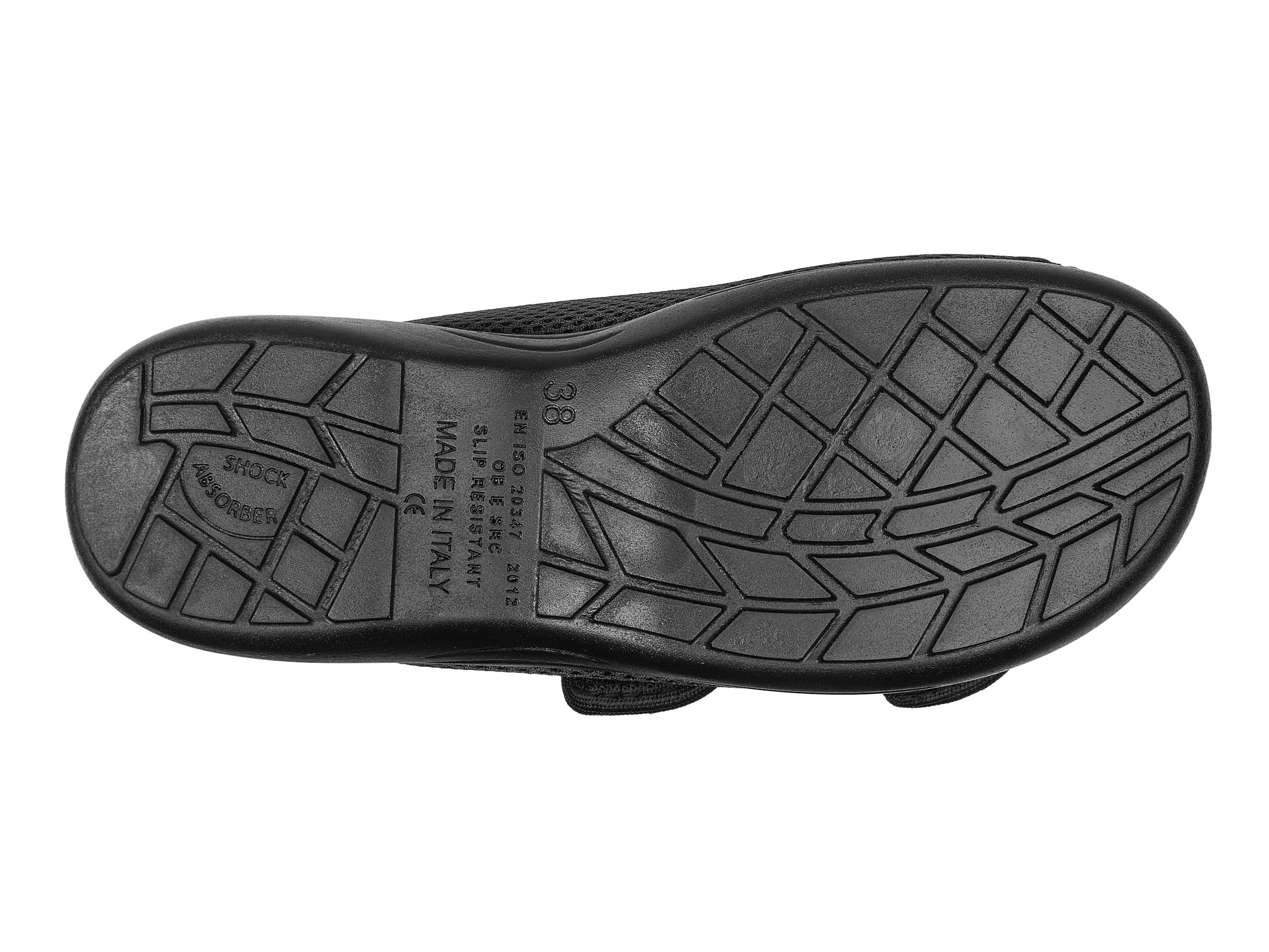 Aerosoft Reha-Sandale Stretch 18 für Damen und Herren mit Klettverschluss | Stretchmaterial passt sich Hallux Valgus und empfindlichen Füßen an, rutschhemmend, der Fersenklett erleichtert den Einstieg.
