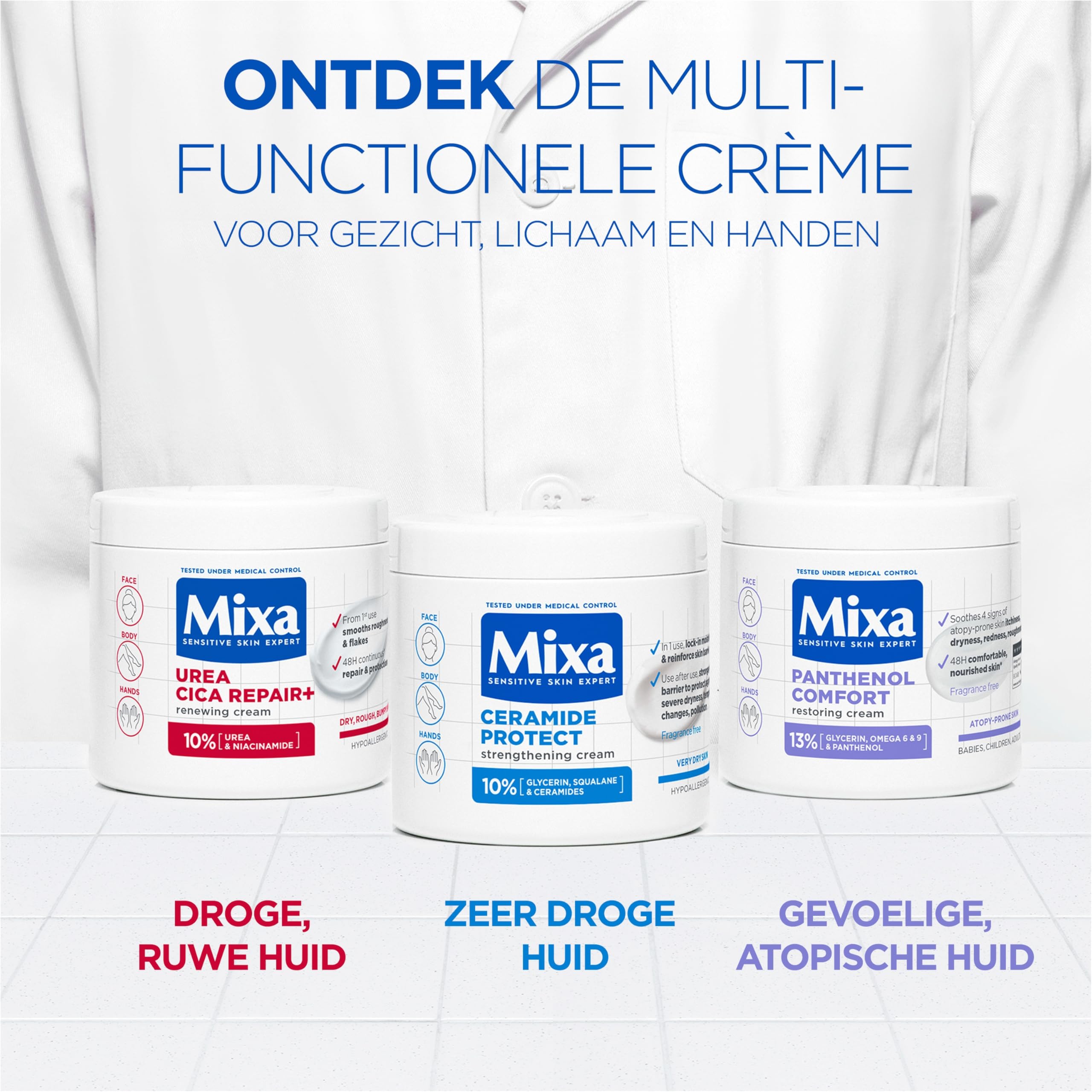 Mixa Urea Cica Repair krem wspomagający regenerację, 400 ml