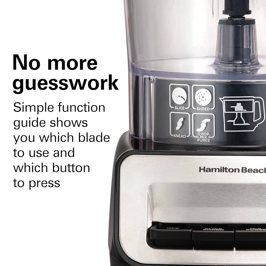 Hamilton Beachフードプロセッサー Amazon | Hamilton Beach Stack & Snap Duo Food Processor, 14