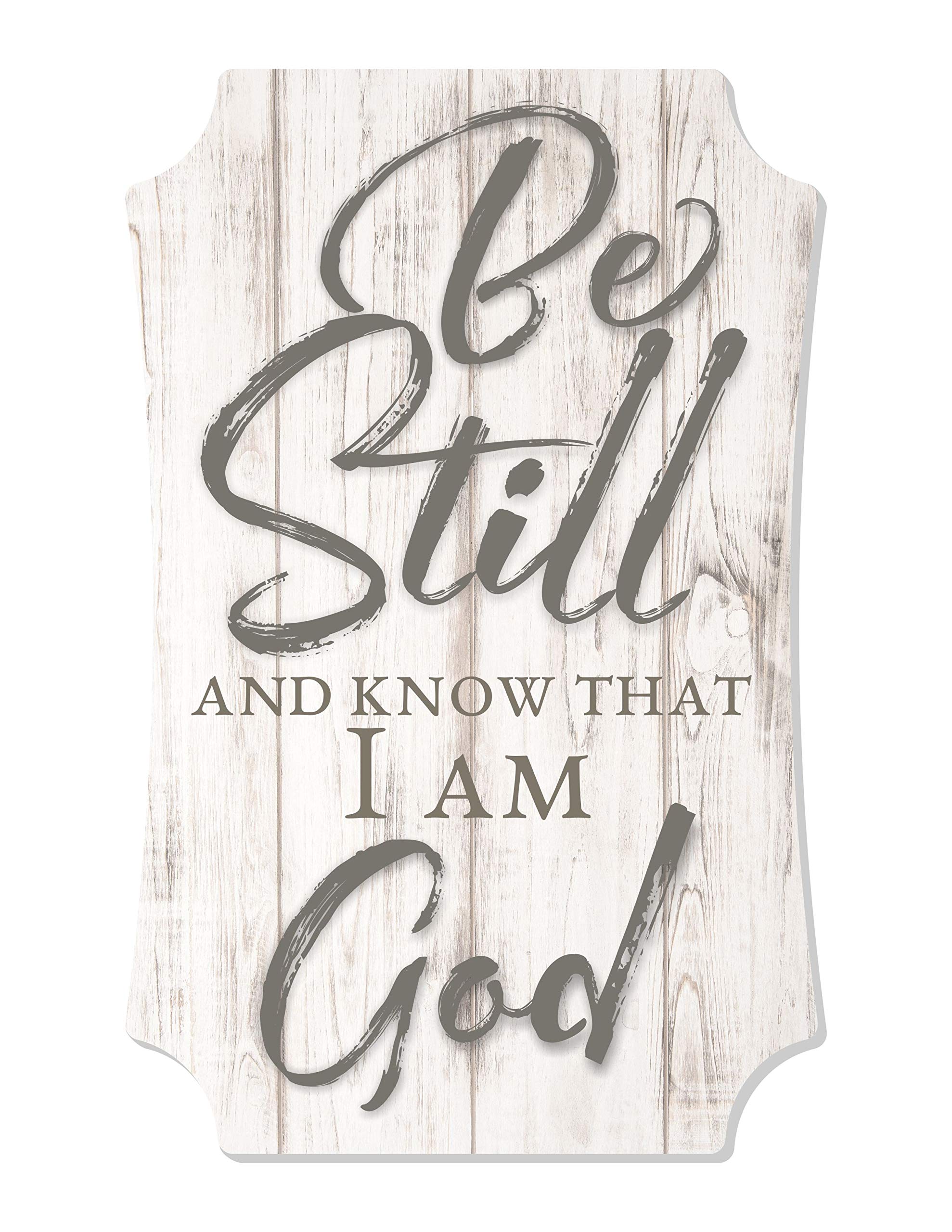 MRC Wood Products Be Still and Know Distressed Sign 8x12