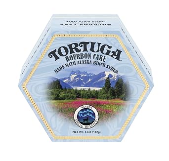 TORTUGA Alaska Birch Syrup Bourbon Cake - 4 Oz. Cake - The Perfect Premium Gourmet Gift for Stocking Stuffers, Gift Baskets, and Christmas Gifts - Great Cakes for Delivery