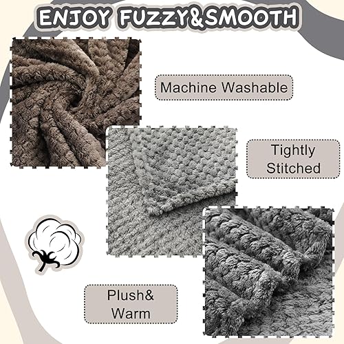 Vista 10 de Frienda Manta mullida para bebé, 4 piezas, manta mullida para niños y niñas, suave y cálida para bebés, recién nacidos, suministros de cama