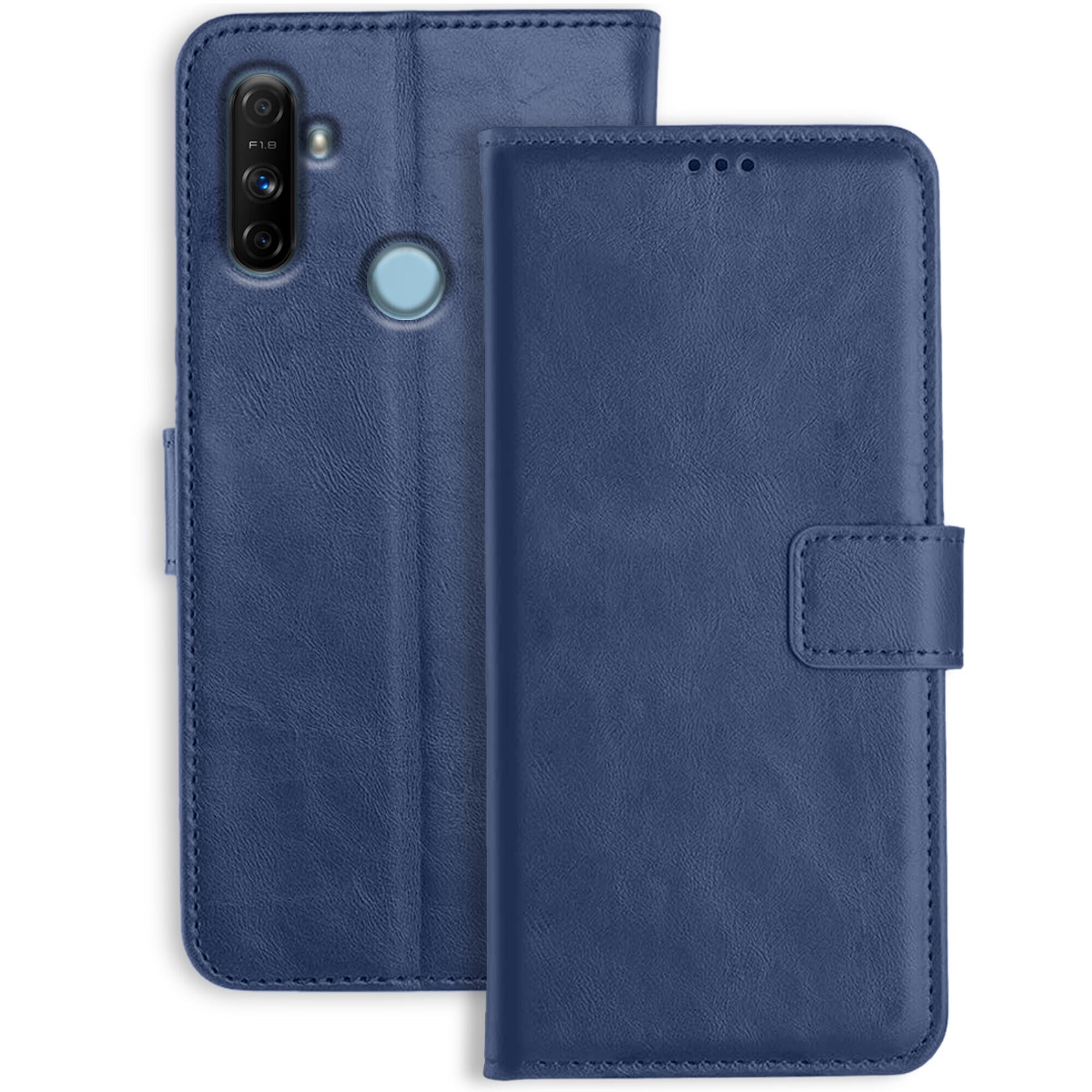 Orosky Realme Narzo 20A Flip Back Cover Case | Inbuilt Stand & Pockets | Magnetic Shockproof Leather Wallet Style Flip Case for Realme Narzo 20A (Blue) (B092JRW2YJ) Amazon Price History, Amazon Price Tracker