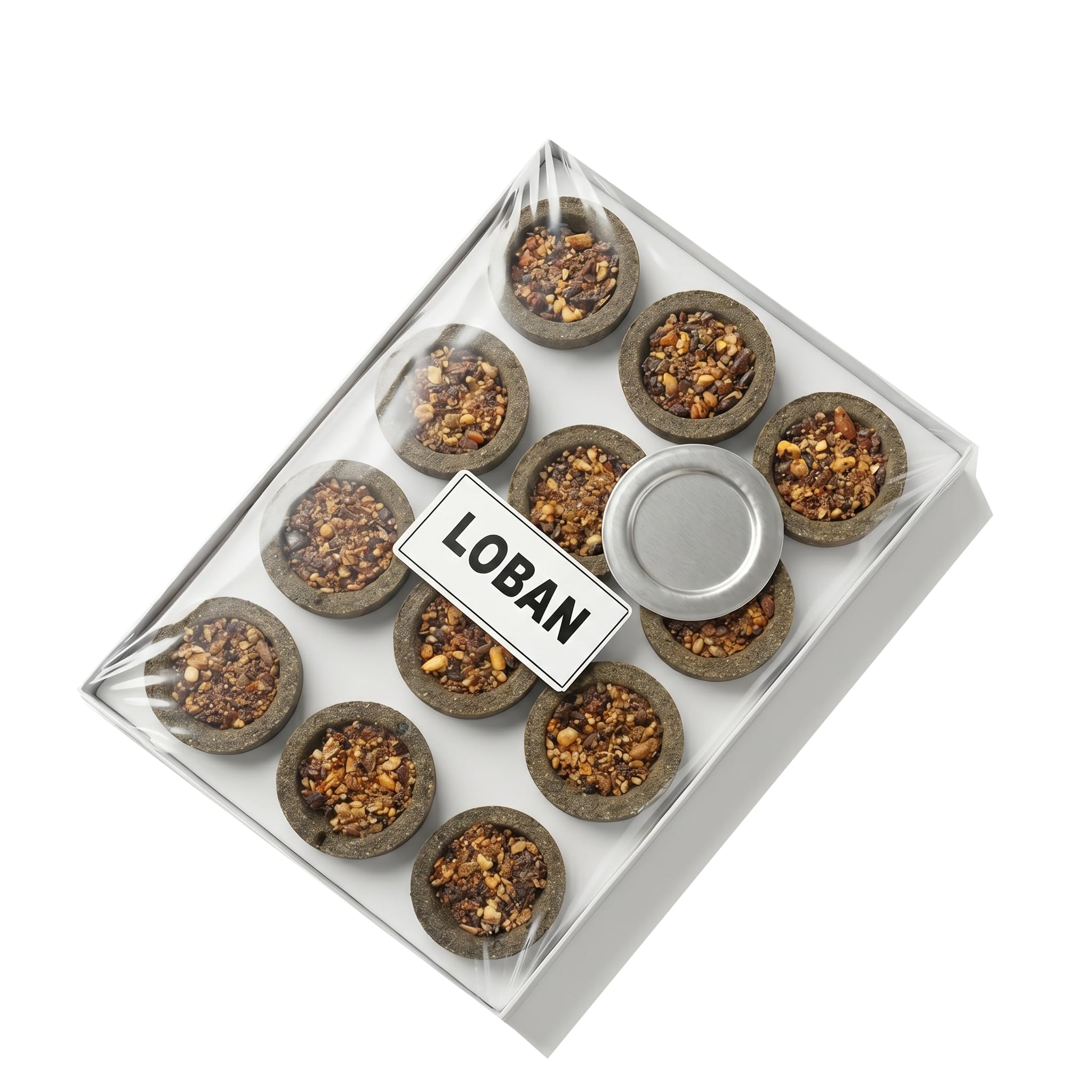 Loban Cups | Natural Loban Sambrani Dhoop for Pooja, Meditation & Home Purification | Includes Burner Plate-image-13