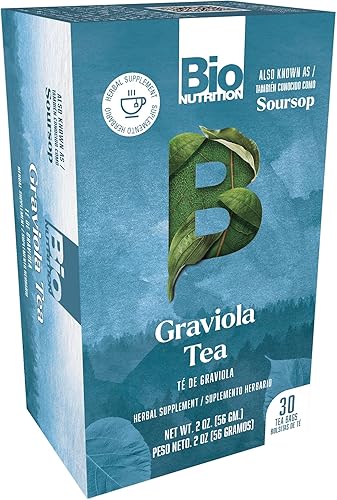 BIO NUTRITION INC. Graviola Tea 30 Bolsa, 0.02 libras