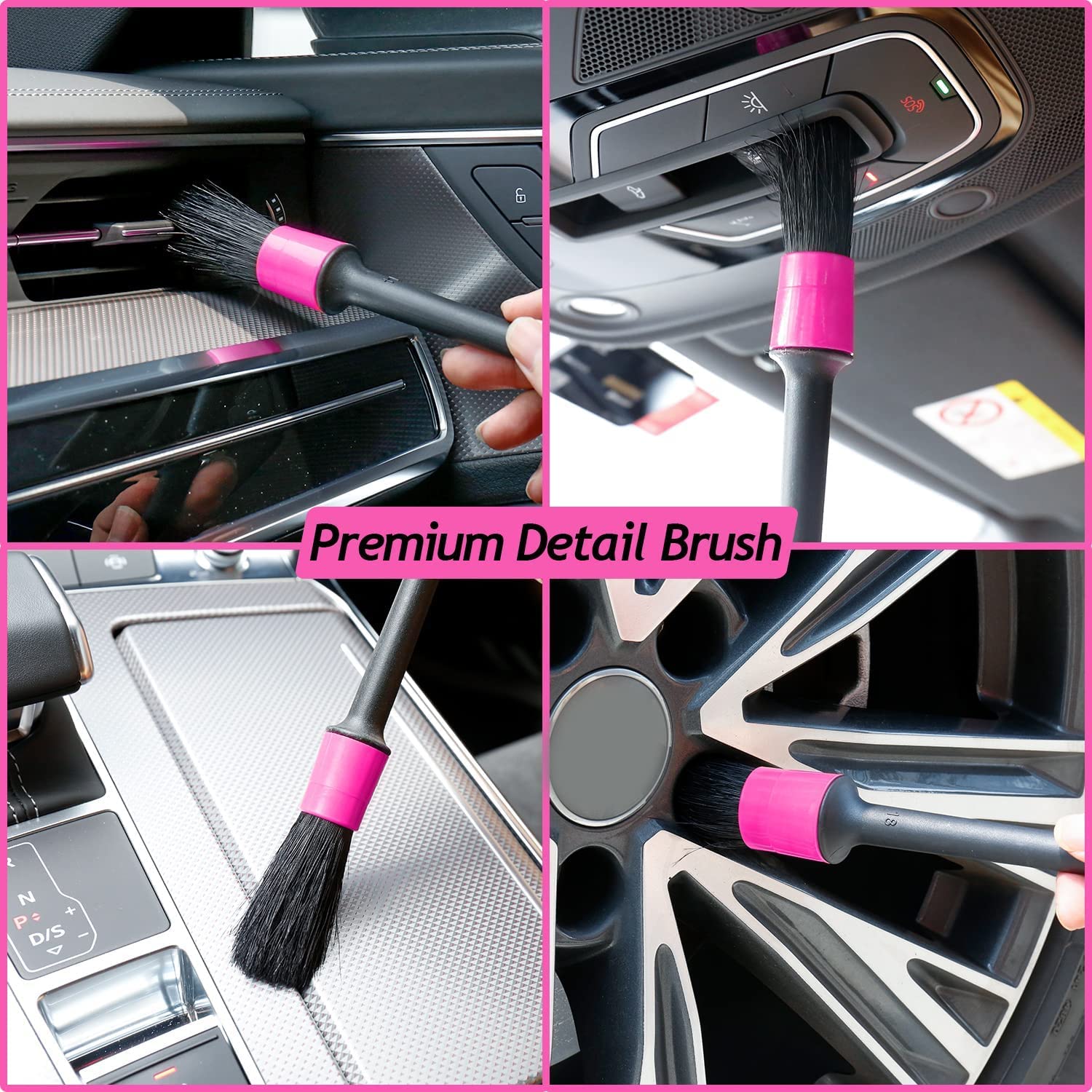 CREEKIN 9Pcs Auto Reinigungsset, Auto Detailing Pinsel,Detaillierung Bürsten Set,Car CREEKIN 9Pcs Auto Reinigungsset, Auto Detailing Pinsel,Detaillierung Bürsten Set,Car