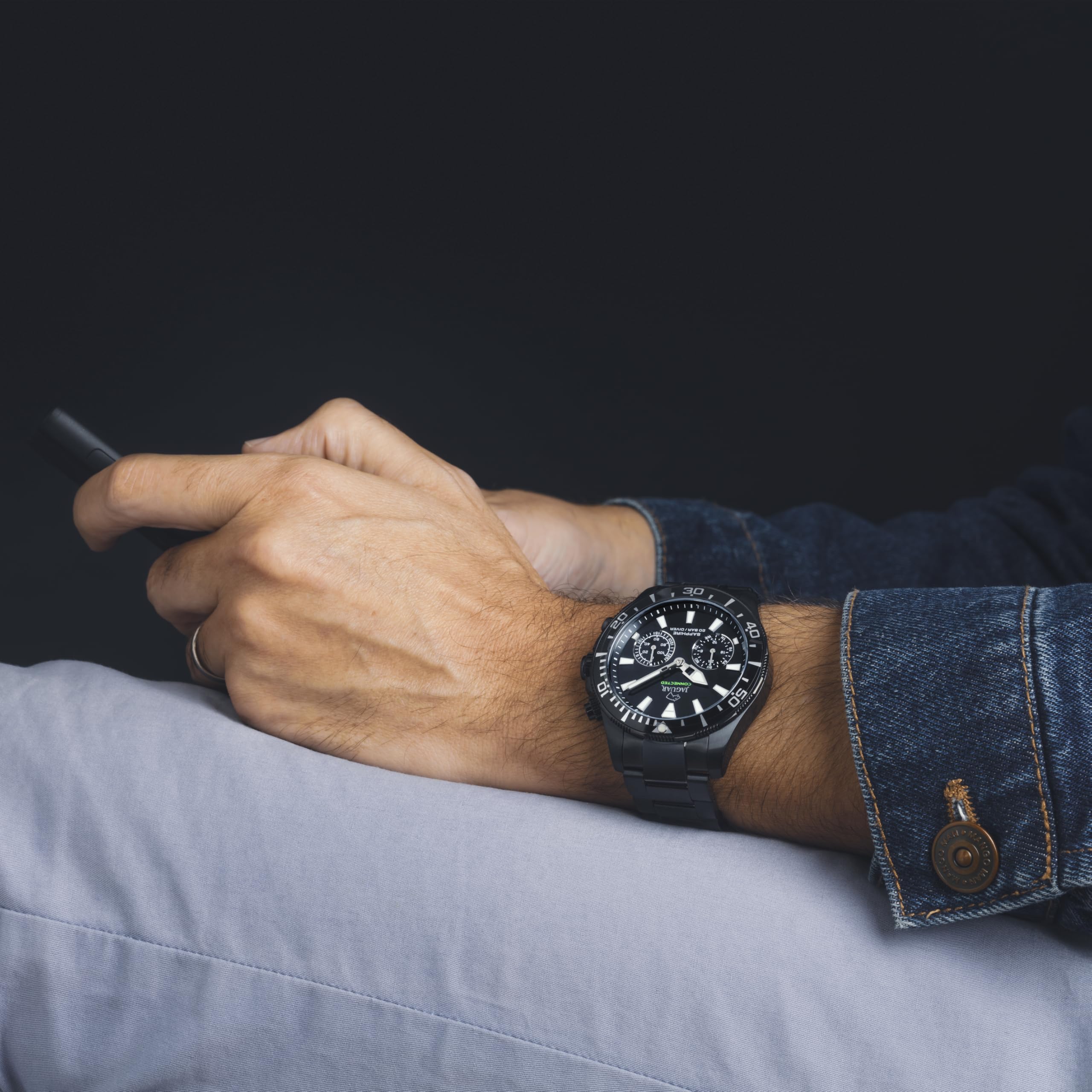 Jaguar Orologio Analogico Da Uomo Modello J899/3 – Movimento Al Quarzo, Quadrante Rotondo, Funzione Giorno-Data – Design Classico Ed Elegante