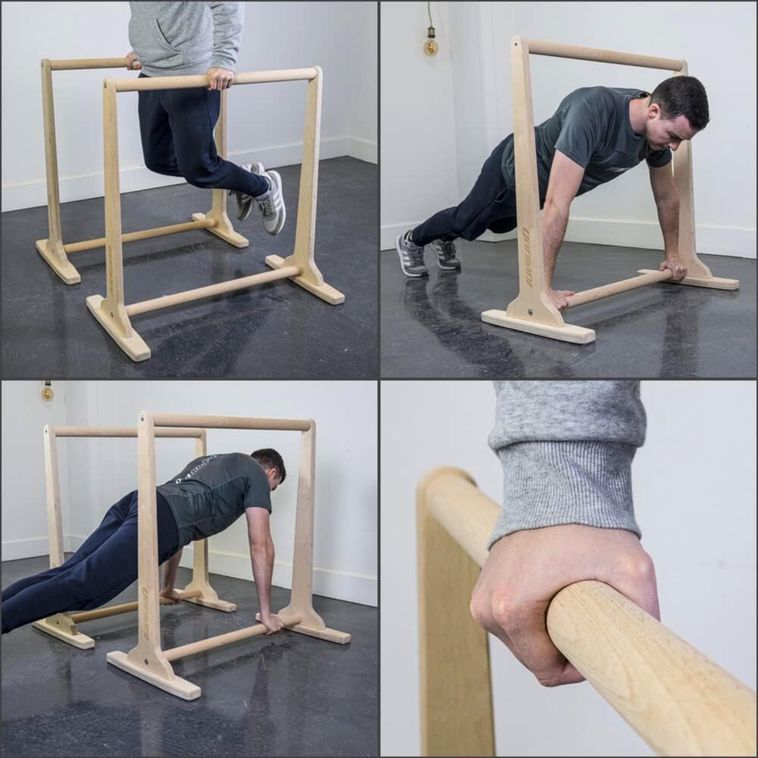 Gorletic Parallelstangen für Calisthenics und Gymnastik zu Hause, Höhe 92 cm, Muskeltraining, Parallelstange, Calisthenics, Power-Rack, ideal für Ihr Training