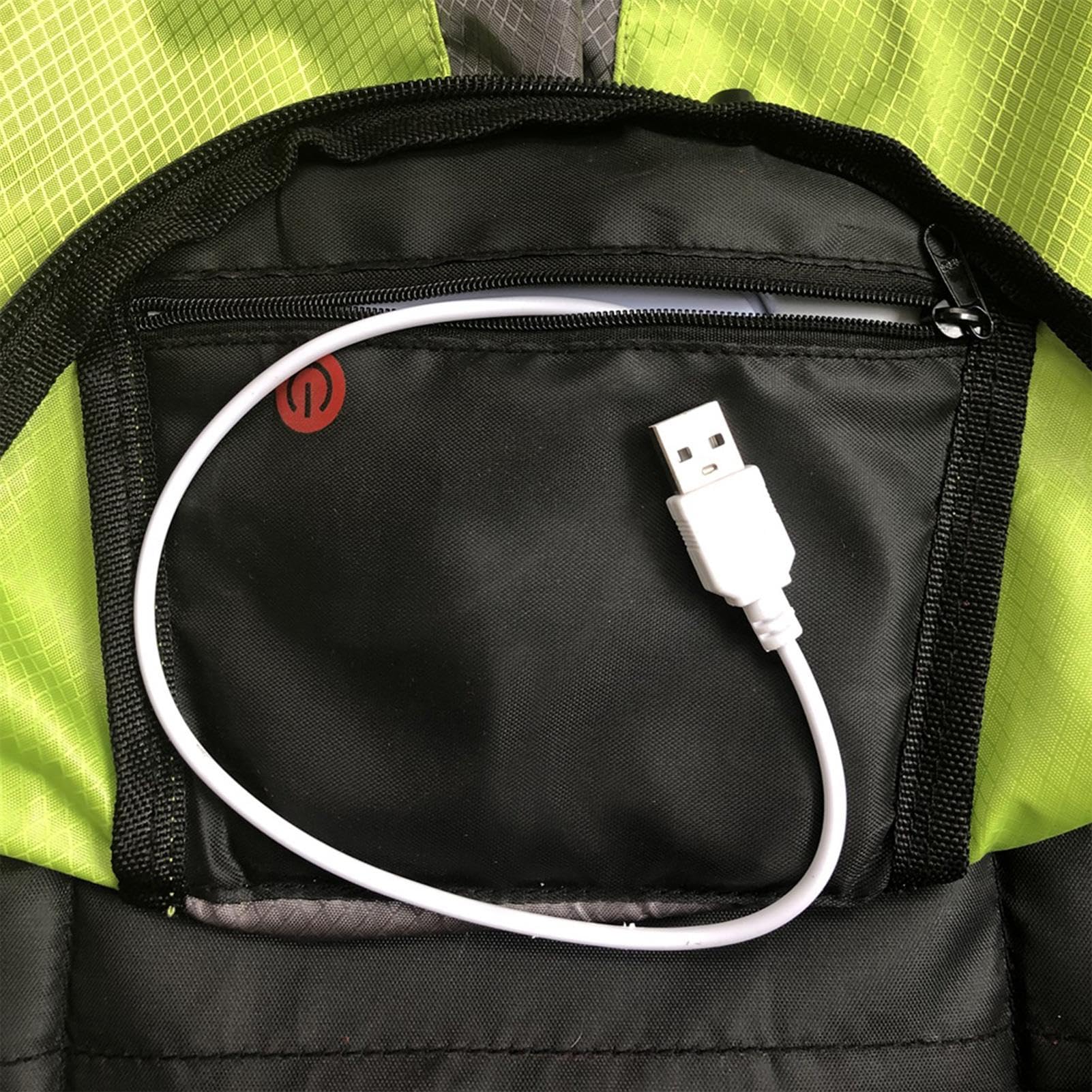 15L Zaino Da Bicicletta, Zaino Luminoso LED, Gilet Da Ciclismo A LED, Riflettente Gilet Da Ciclismo con Indicatore Di Direzione, Zaino Bici Ricaricabile USB per Ciclismo Esecuzione
