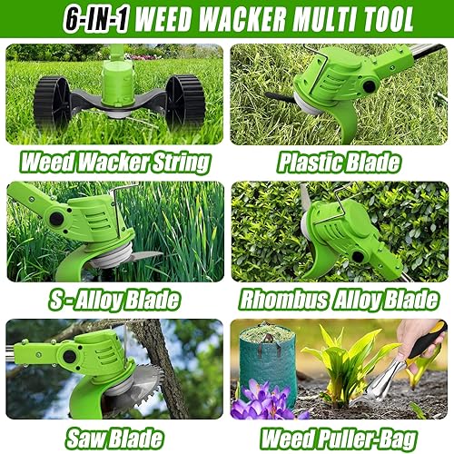 Miniatura 4 de Accesorios de cabezal de recortadora, cuchilla de repuesto para desbrozadora de malas hierbas, cabezales de cuchilla de acero inoxidable para